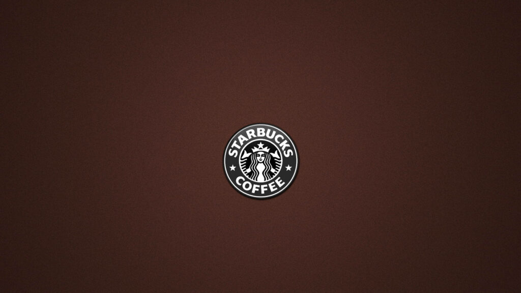 Starbucks logo on rich brown background stylish coffee wallpaper for coffee enthusiasts