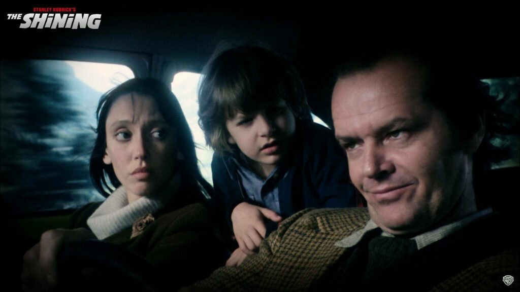 Tense Family Car Ride Scene from The Shining - Classic Wallpaper