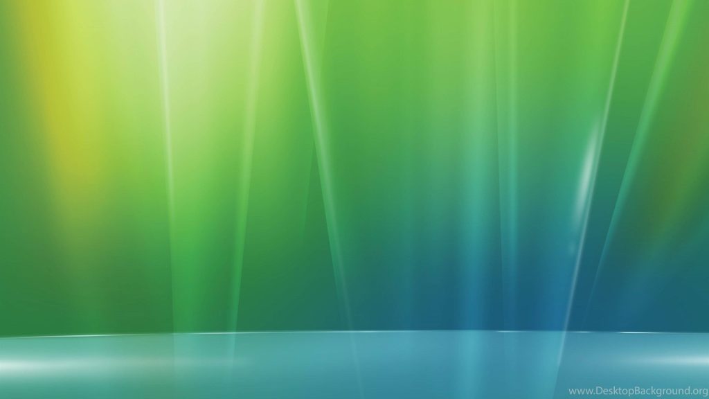 Windows Vista Aurora wallpaper glowing green ribbons minimalist digital desktop background