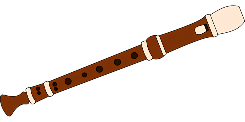 Classic Woodwind Recorder PNG Wallpaper - Simple & Clean Design