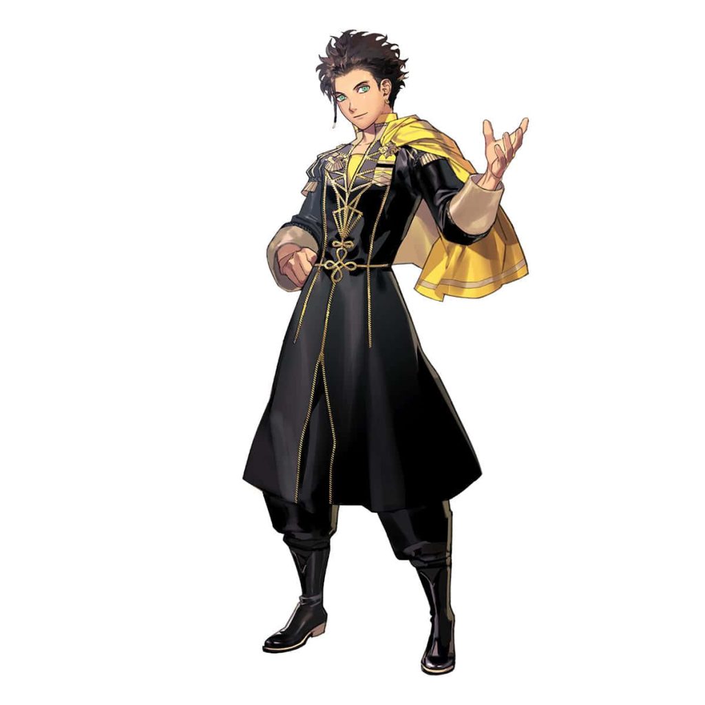 Claude von Riegan Fire Emblem Three Houses wallpaper black gold coat post-timeskip fan art
