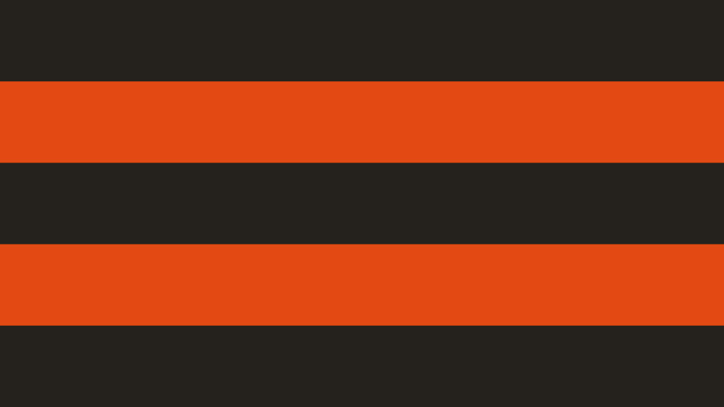 Cleveland Browns wallpaper with bold orange and brown horizontal stripes minimalist design background