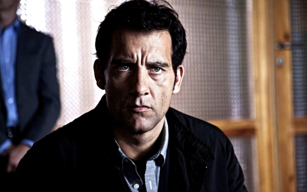 Clive Owen dramatic close-up intense expression natural light cinematic wallpaper background
