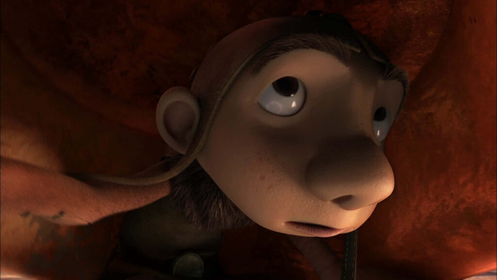 Close-Up of Gwizdo: Expressive Wallpaper from Dragon Hunters