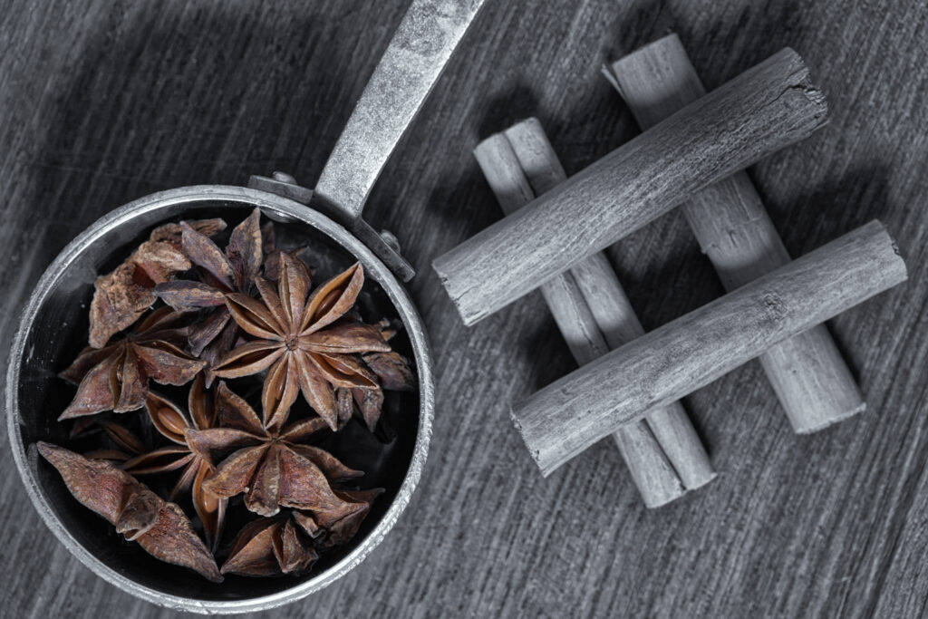 Star Anise Close-Up & Cinnamon Sticks: Earthy Wallpaper Texture