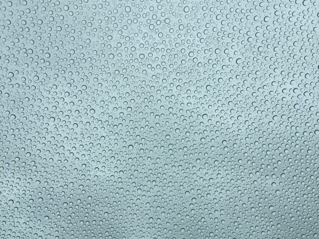 Calming Wallpaper: Close-Up of Water Droplets on Smooth Surface