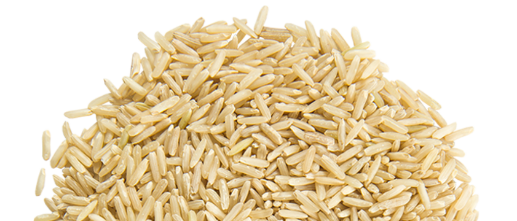 Close-Up of Brown Rice Grains: Natural Texture Wallpaper Background