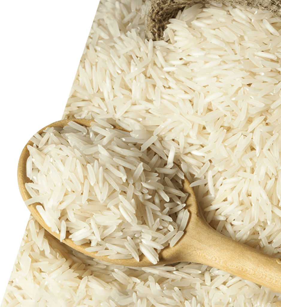Close-Up of White Rice in Spoon - Textured Rice Wallpaper Background