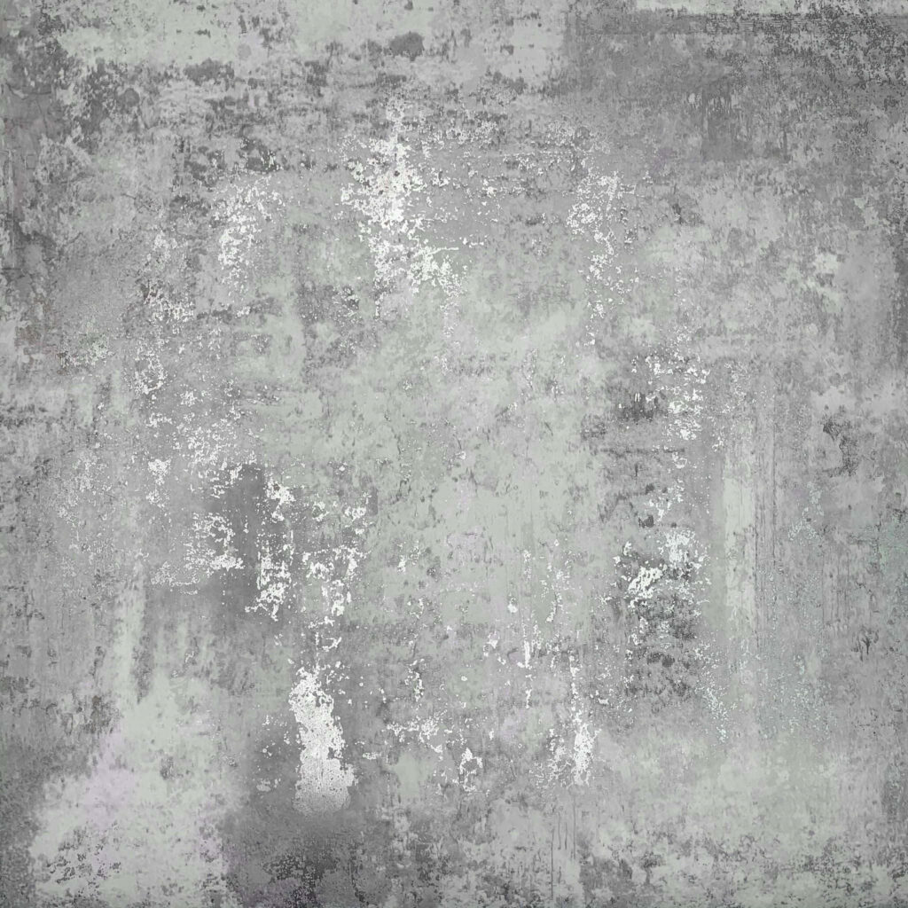Close-Up of Warm Grey Textured Wallpaper with Distressed Patterns