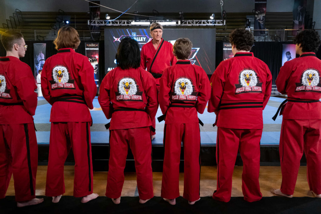 Cobra Kai Dojo Wallpaper: Iconic Red Uniforms & Sensei Leadership