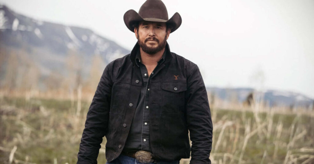 Cole Hauser Yellowstone Wallpaper: Western Style with Mountain Backdrop