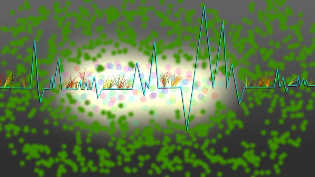 Vibrant Audio Waveform Wallpaper | Colorful 1920x1080 Background