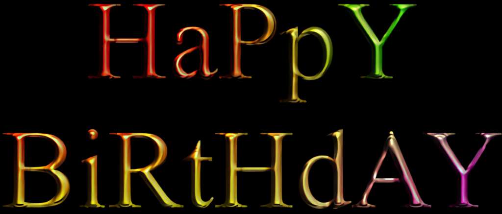 Colorful 3D 'HaPpY BiRtHdAy' Wallpaper for Festive Celebrations