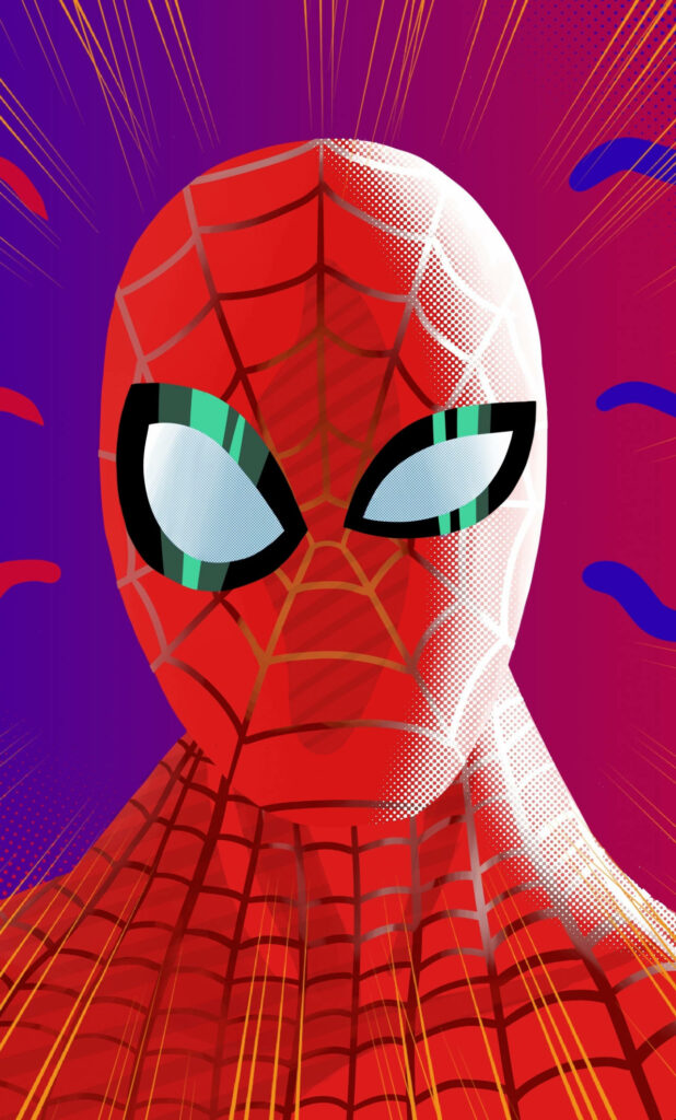 Vibrant 3D Spider-Man Wallpaper: Bold & Colorful Background Design