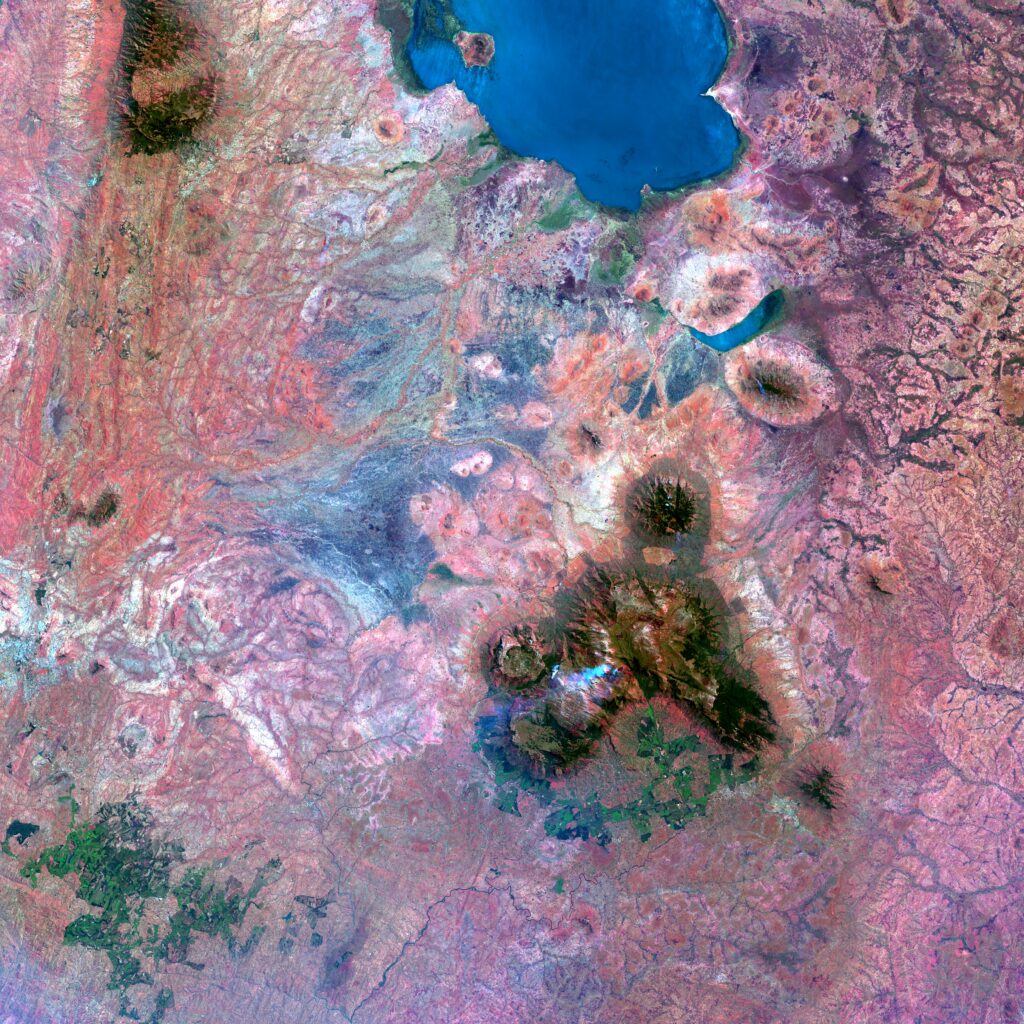Stunning Abstract Aerial Wallpaper: Colorful Terrain & Textures