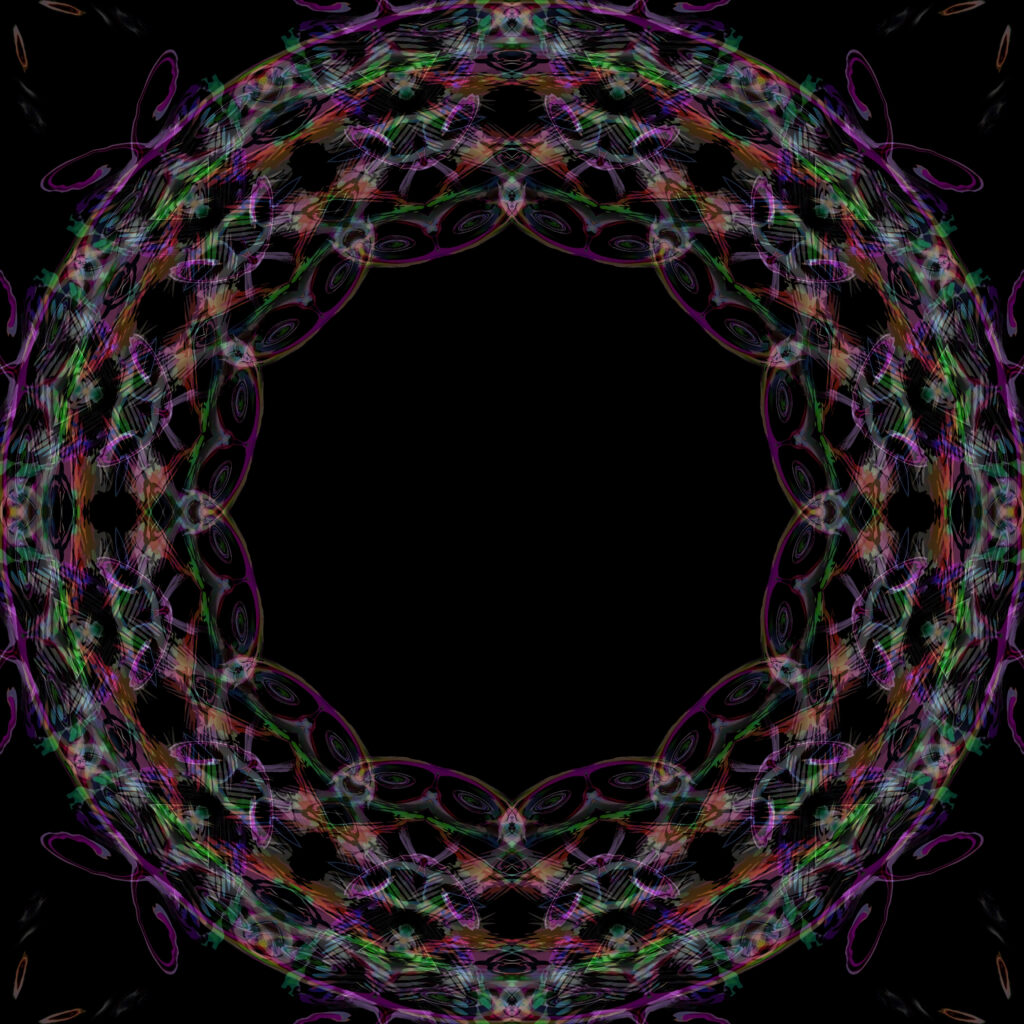 Intricate Colorful Abstract Wallpaper with Circles & Lines