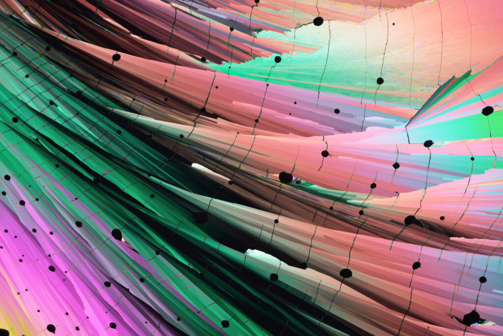 Colorful Abstract Crystal Wallpaper - Dynamic Design Background