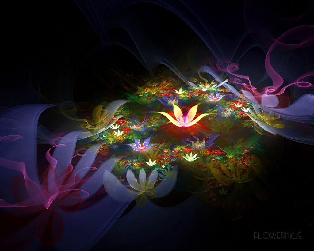 Colorful Floral Abstract Wallpaper - 1280x1024 Space Dream