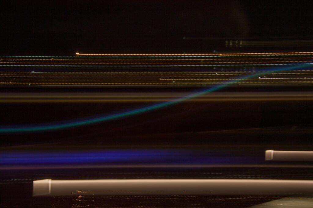 Colorful Abstract Lines Wallpaper: Long Exposure Art with Dark Background