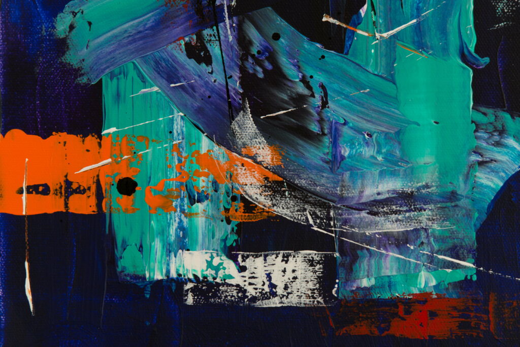 Vibrant Strokes: A Lively Abstraction on Canvas - An Eye-Catching 5K Wallpaper Background