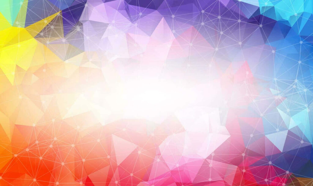 Colorful Abstract Polygon Wallpaper with Dynamic Geometric Design