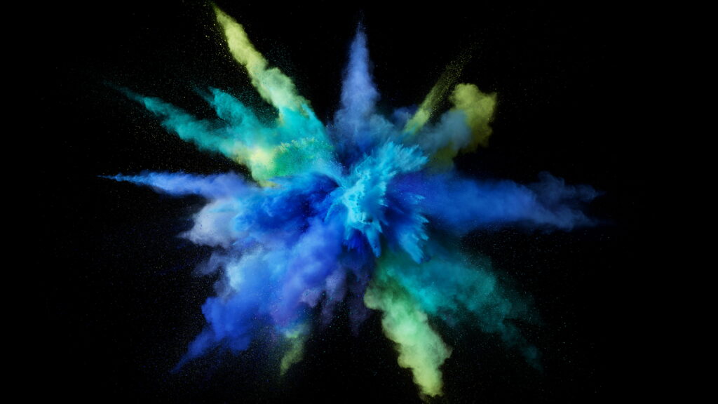 Mystical Hues: A Vibrant Smoke Dance in Abstract Splendor - HD Wallpaper Background