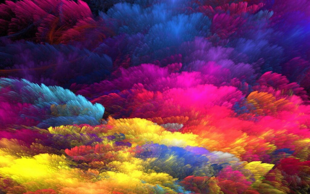 Dancing Colors: A Vibrant Macro Journey into Abstract Smoke Art Wallpaper