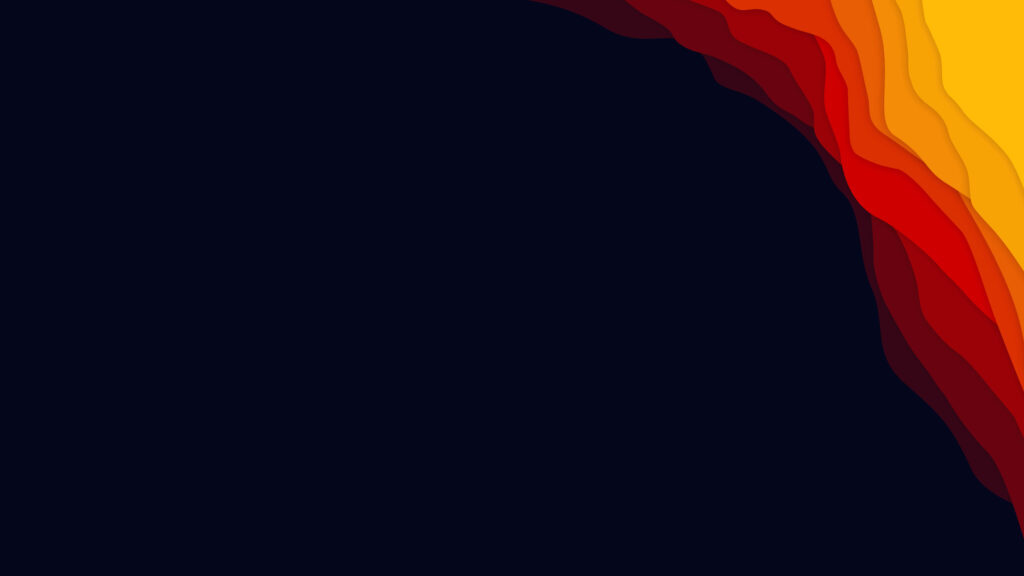Vibrant Abstract Wallpaper: Dark Blue with Colorful Wave Design