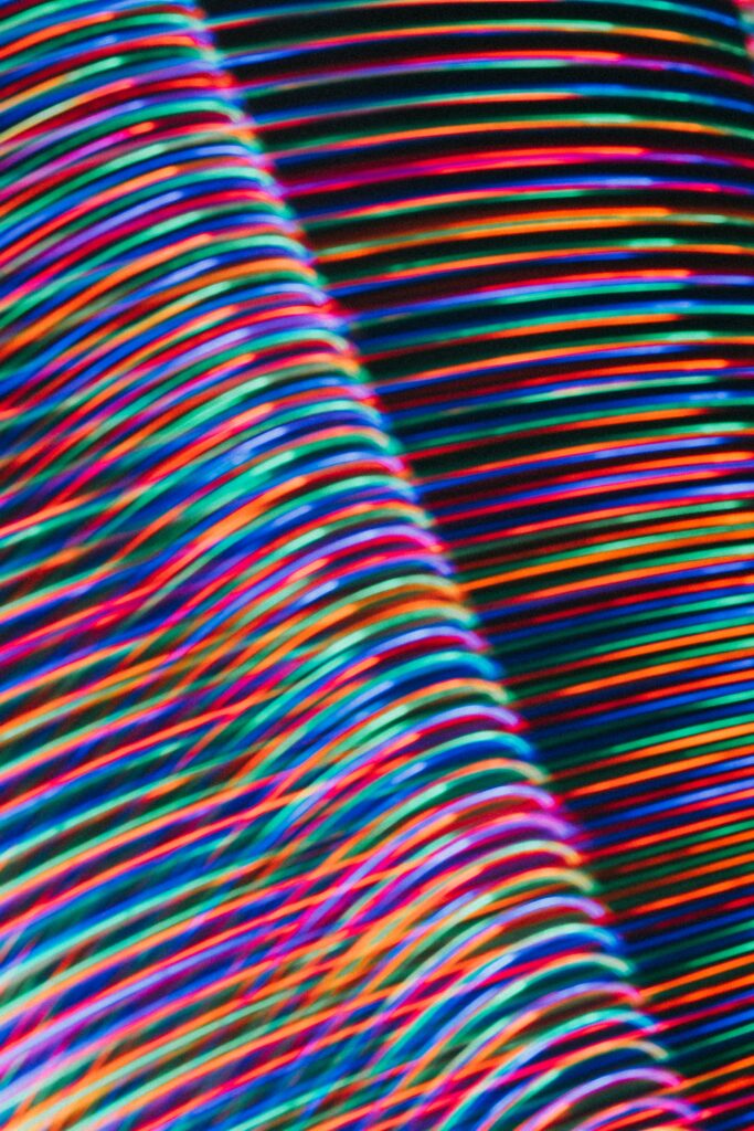 Colorful Abstract Wallpaper with Dynamic Lines & Stripes Background