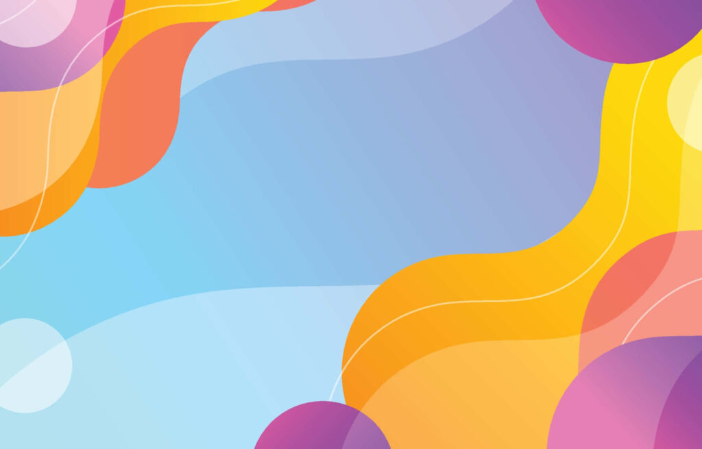 Vibrant Colorful Abstract Wallpaper with Flowing Curves Background
