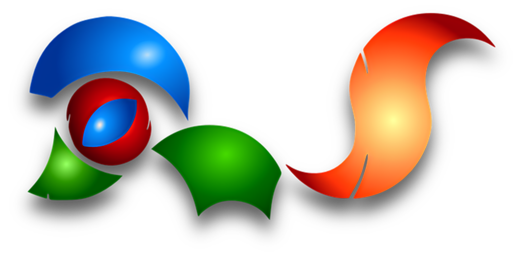 Colorful Abstract Wallpaper with Stylish Web Browser Logos