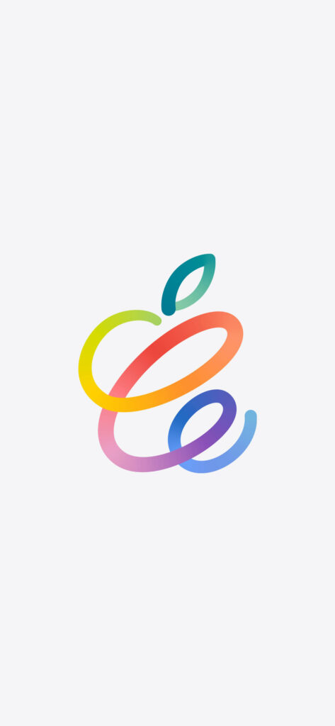 Colorful Apple Logo Wallpaper for iPhone 2021