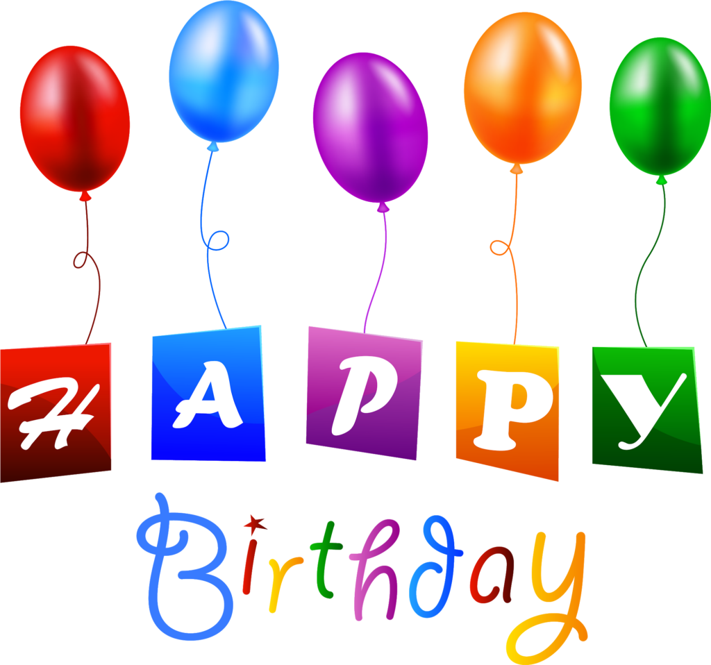 Colorful Balloon Wallpaper: Festive 'Happy Birthday' Background