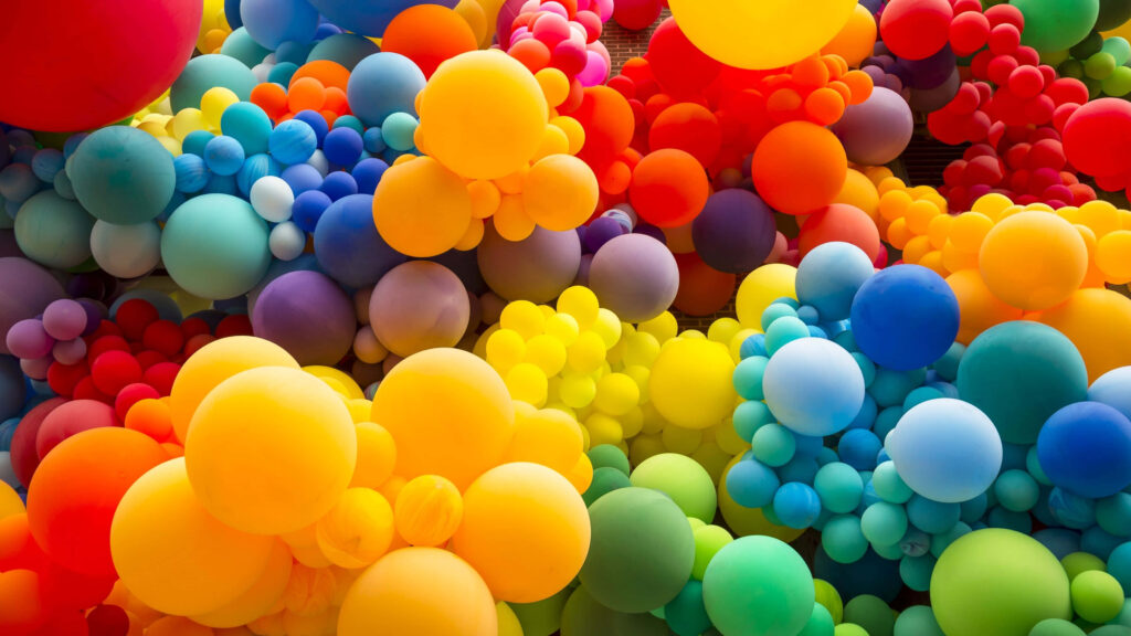 Colorful Balloons Wallpaper: Festive & Joyful Celebration Background