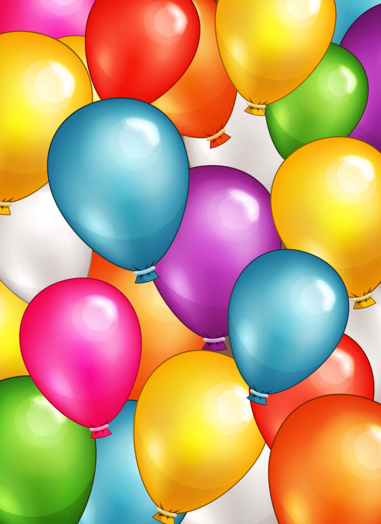 Colorful Balloon Wallpaper: Vibrant Festive Background Design