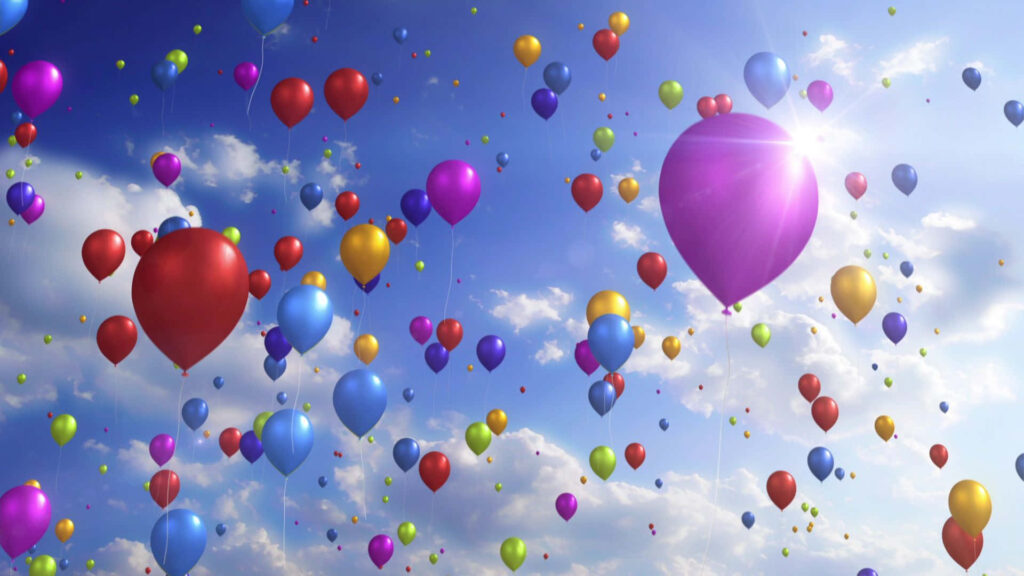 Colorful Balloon Wallpaper for a Festive, Uplifting Background