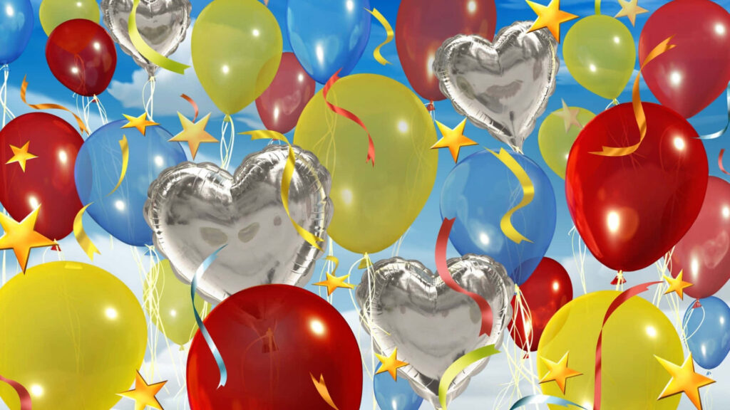 Colorful Balloon Wallpaper: Festive Background for Celebrations