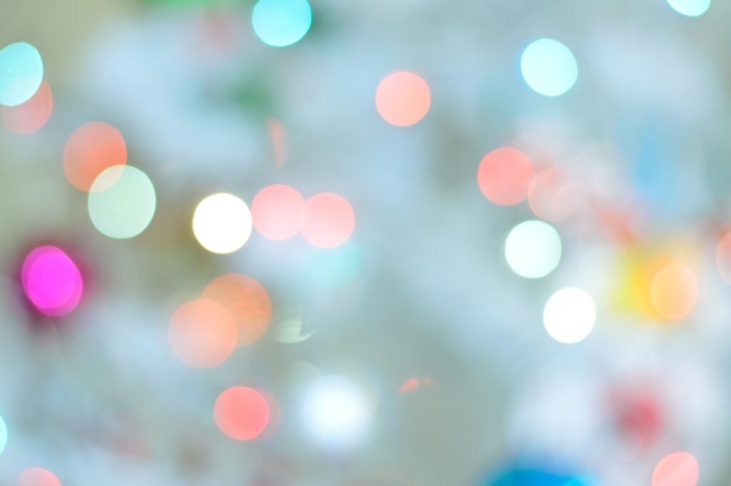 Colorful Bokeh Circles Wallpaper: Dreamy Festive Background