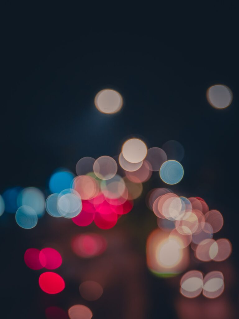 Colorful Bokeh Circles: Vibrant Abstract Background Design Wallpaper