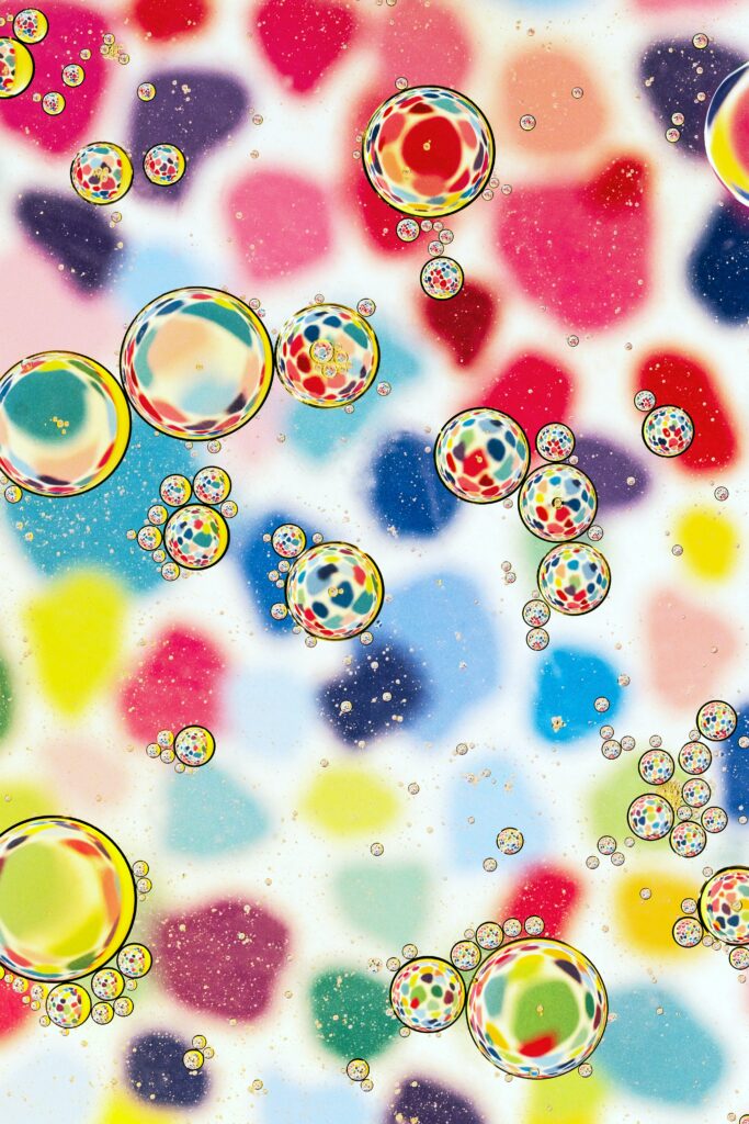 Colorful Bubbles Wallpaper: Playful Water-Inspired Background