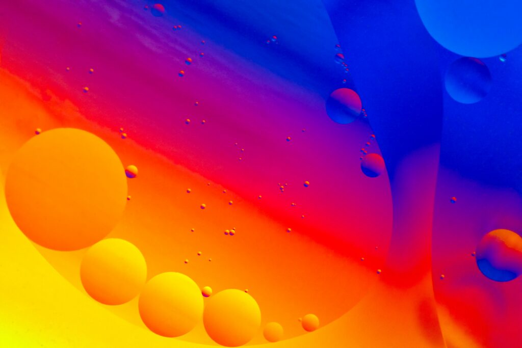 Vibrant Bubble Wallpaper: Colorful Abstract Water Background