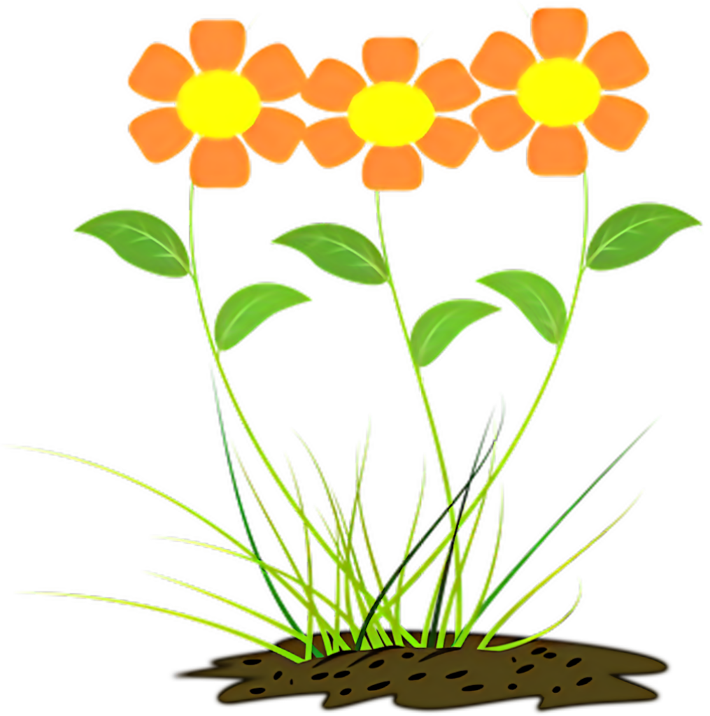 Cheerful Cartoon Flower Wallpaper: Colorful Design for Any Room