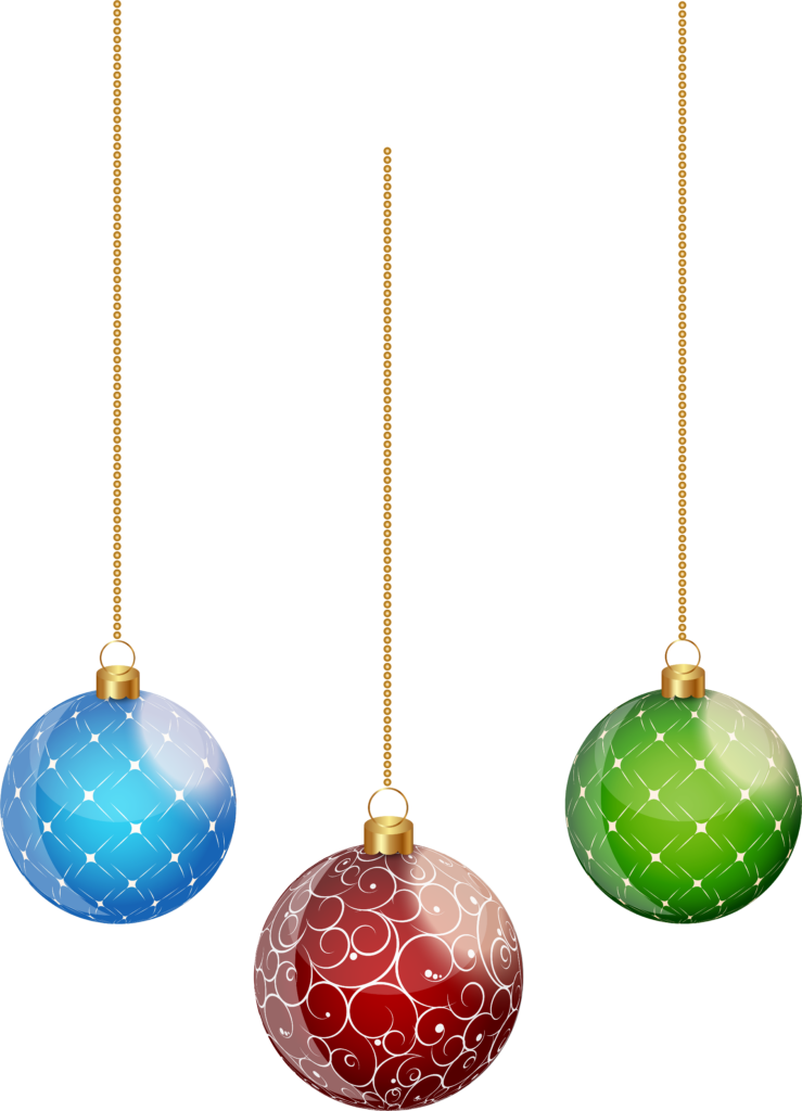 Colorful Christmas Balls Wallpaper for a Festive Background