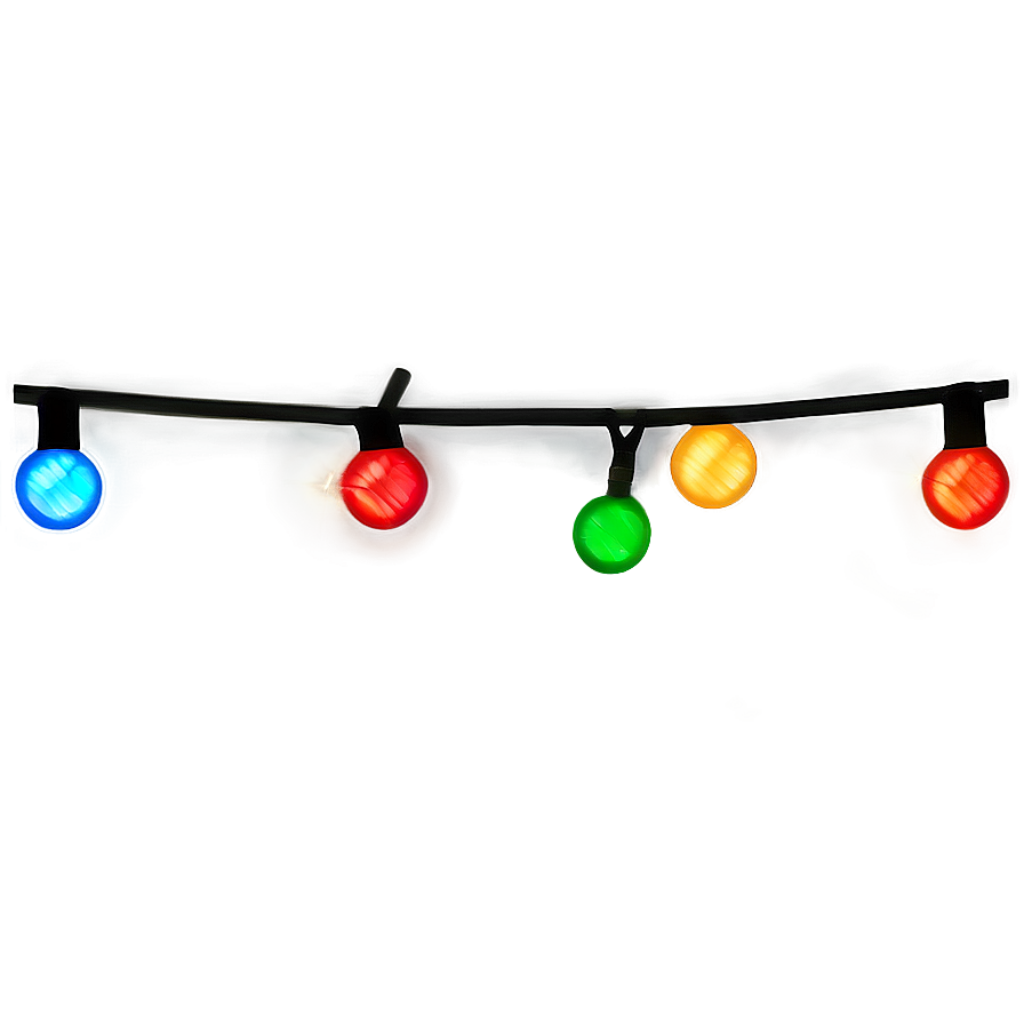 Colorful Christmas Lights Wallpaper on Dark Background | Festive Ambiance