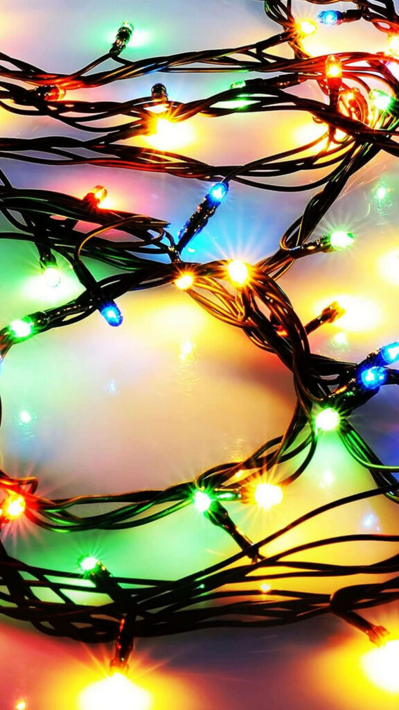 Festive Christmas Lights Wallpaper: Vibrant Holiday Background