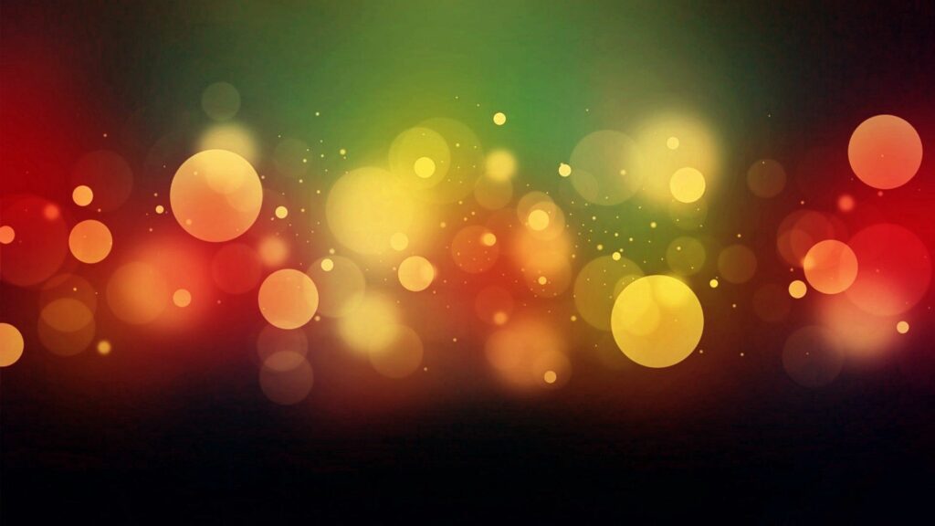Vibrant Gradient Background with Colorful Circles & Soft Bokeh Effect Wallpaper