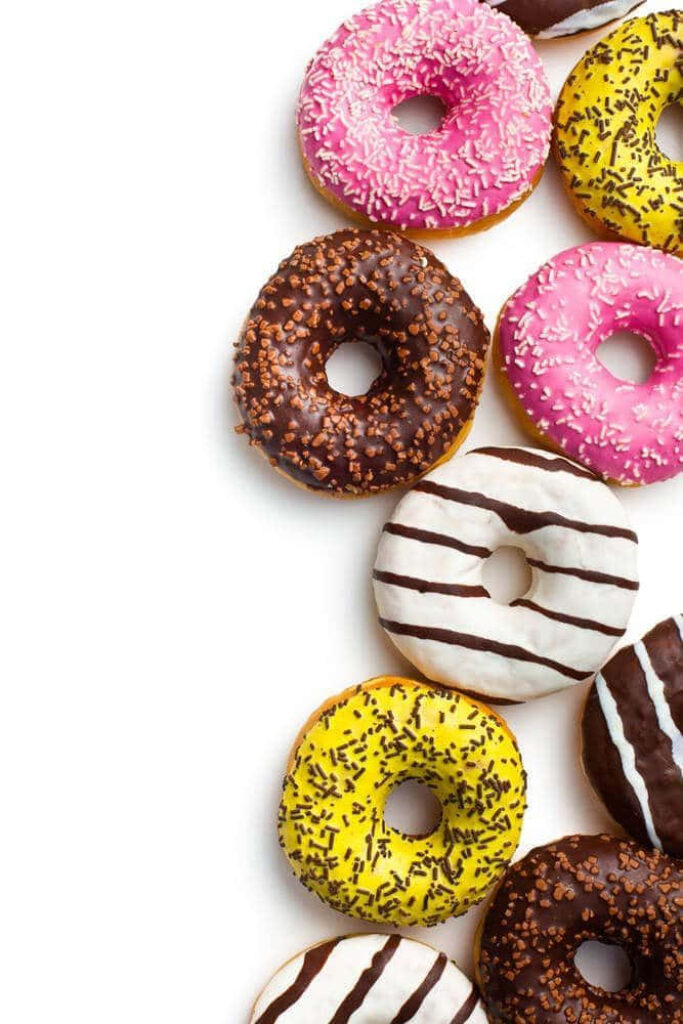 Colorful Donut Wallpaper: Irresistible Sprinkled & Iced Treats