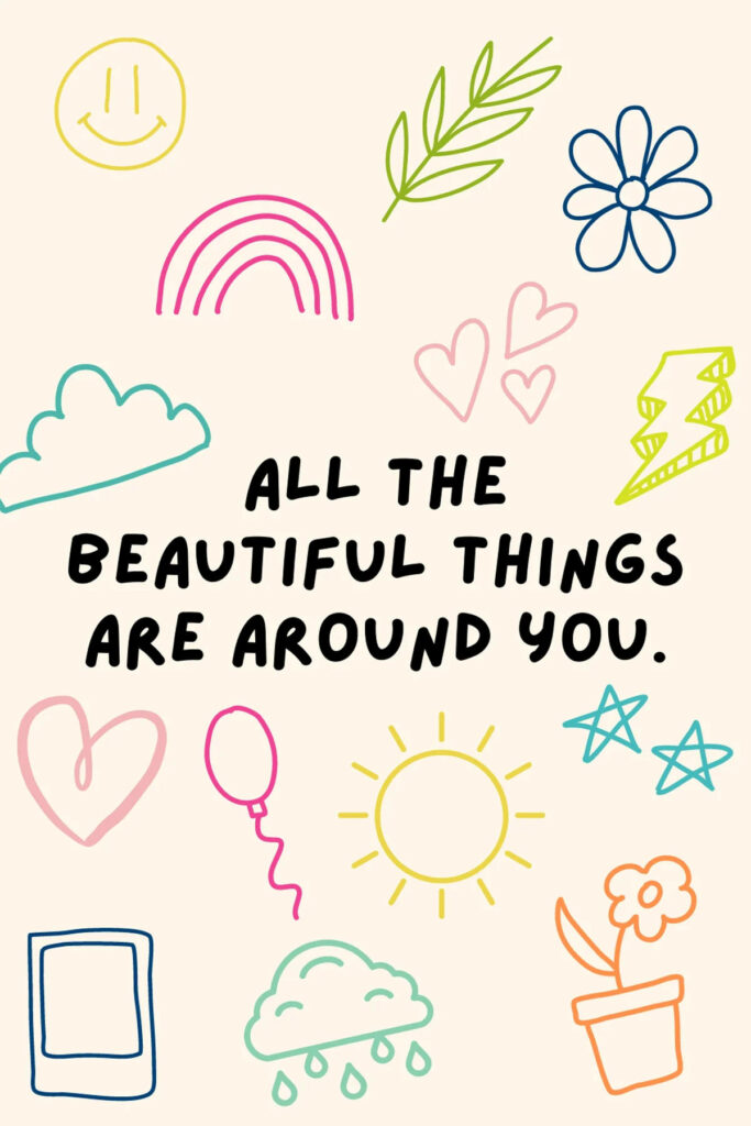 Colorful Doodle Wallpaper: Inspire Positivity & Beauty Every Day