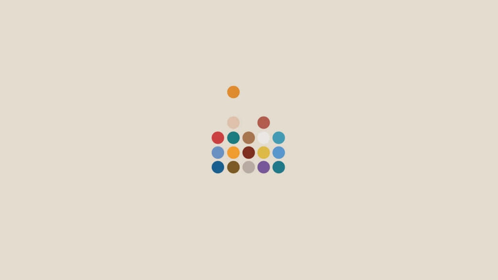 Colorful Dot Minimalist Wallpaper: Evoke Community & Diversity