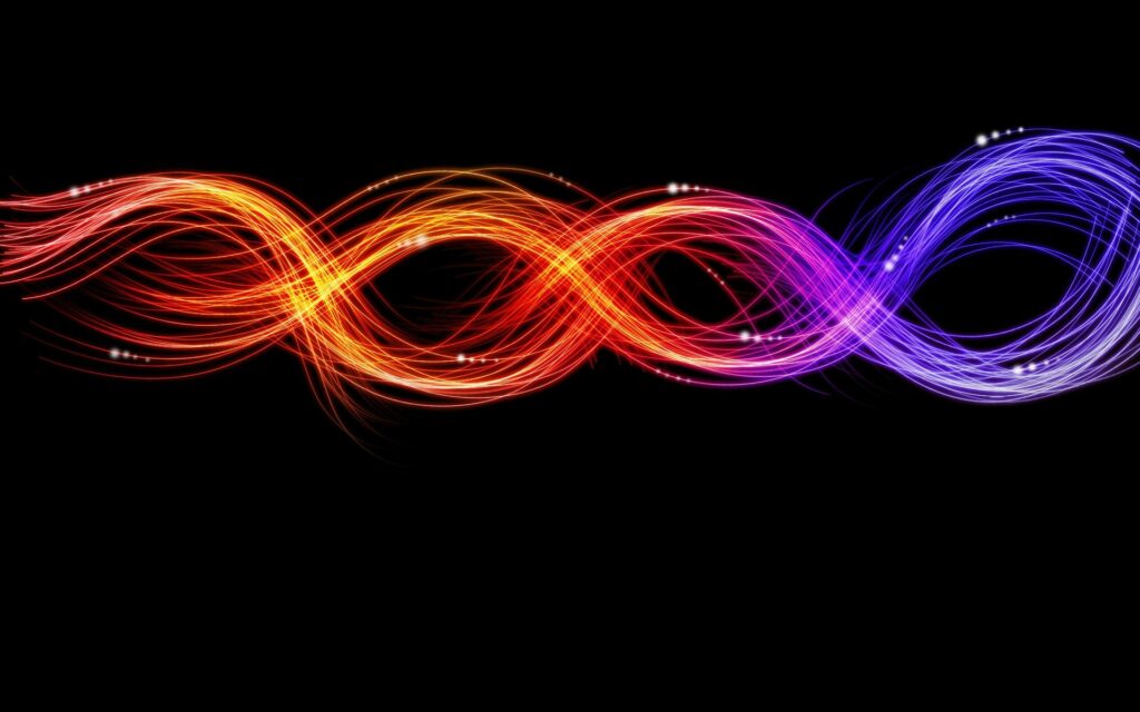 Intricate Colorful Lines Wallpaper - Dynamic Dark Background